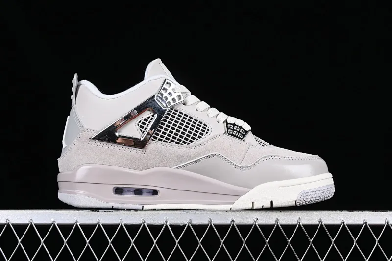 All categories Air Jordan Jordan series basketball shoes Air Jordan 4 Air Jordan 4 Retro "Frozen Moments" AJ4 Joe 4 electroplated silver AQ9129-001